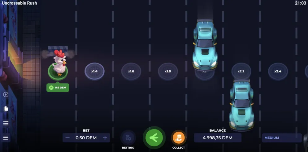 Uncrossable Rush